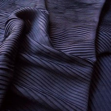 Ткань Шифон плиссированный (синий)